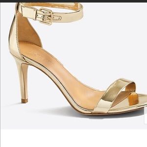 Jcrew gold heels